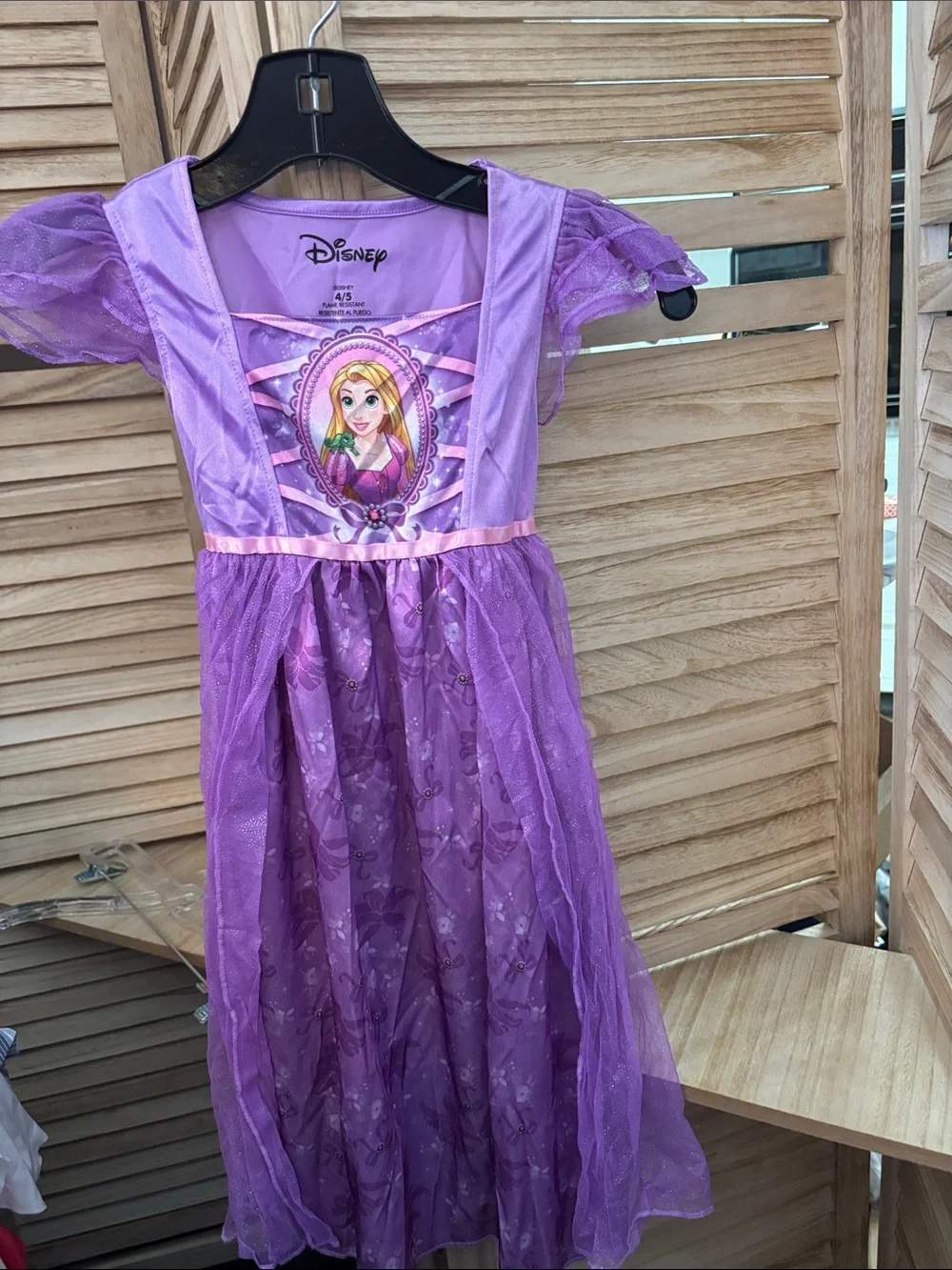 Disney Purple Rapunzel Princess Dress Costume with Pink Trim 4/5